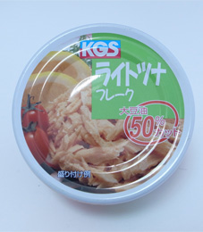 ライトツナフレーク缶（大豆油50％カット）の商品画像